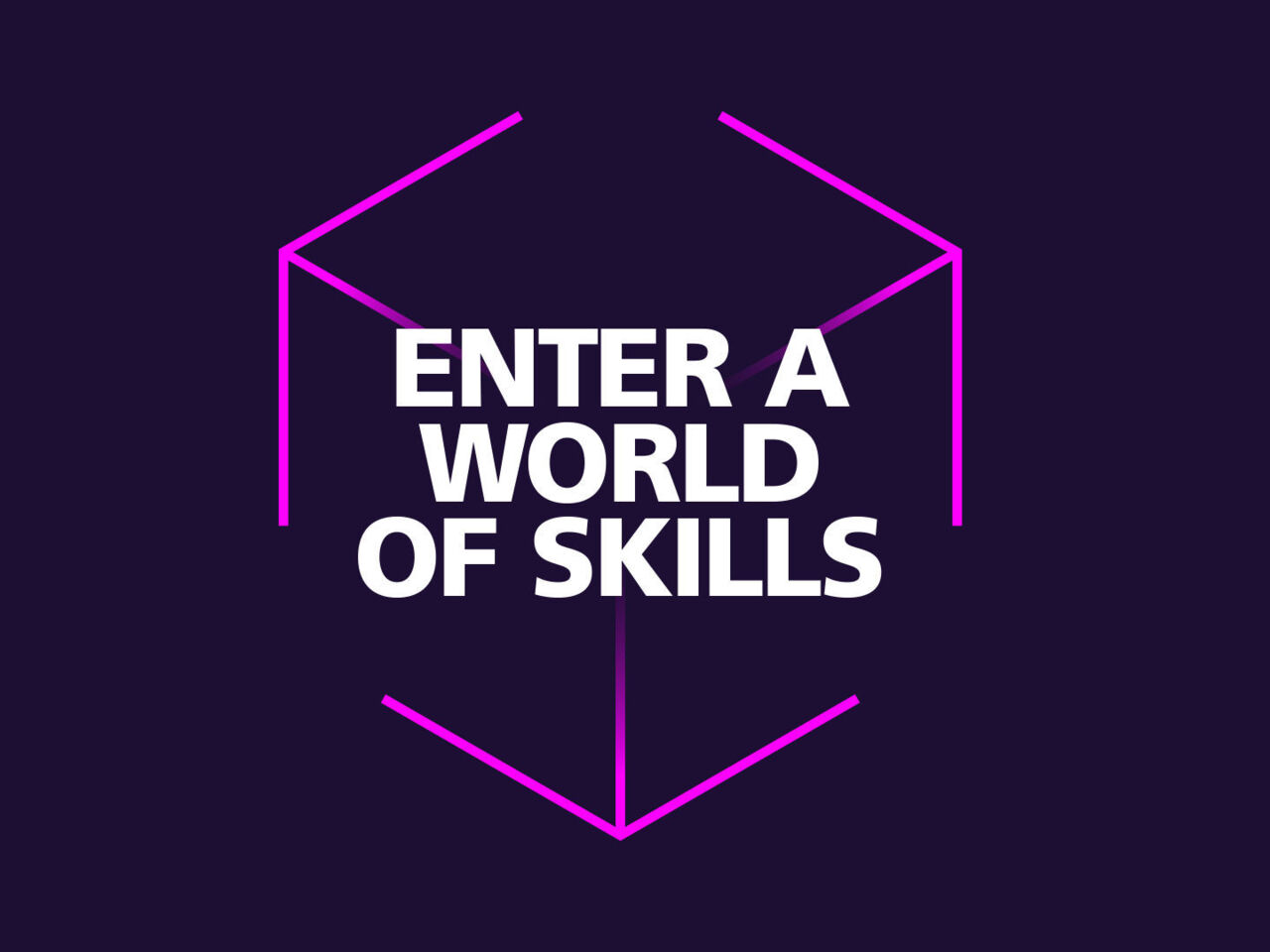 A banner for WorldSkills Conference 2024 which says, "Enter a world of skills"